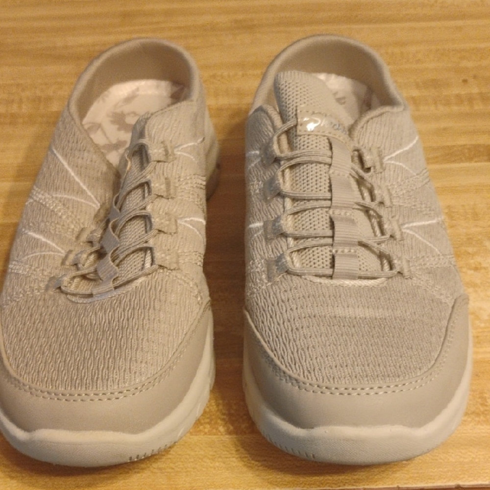 Skechers Slip-On Athletic Sneakers in Light Beige